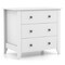 3 Drawer Dresser Chest Of Drawers Bedside Table For Living Room Bedroom White